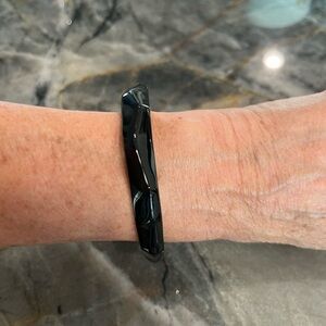 ALEXIS BITTAR BLACK LUCITE BANGLE
